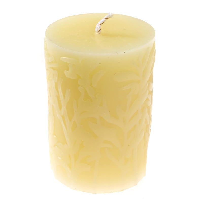 Alternative Imagination Wild Meadow Beeswax Candles - 3x4 Beeswax Pillar Candles, Naturally Whitened & Additive Free - 40 Hours - Smokeless, Dripless, Unscented - for Home Decor, Gifts - 1 Pack - Alternative Imagination - Image 4